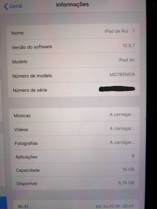 iPad Air (1ªgen) 16G para troca