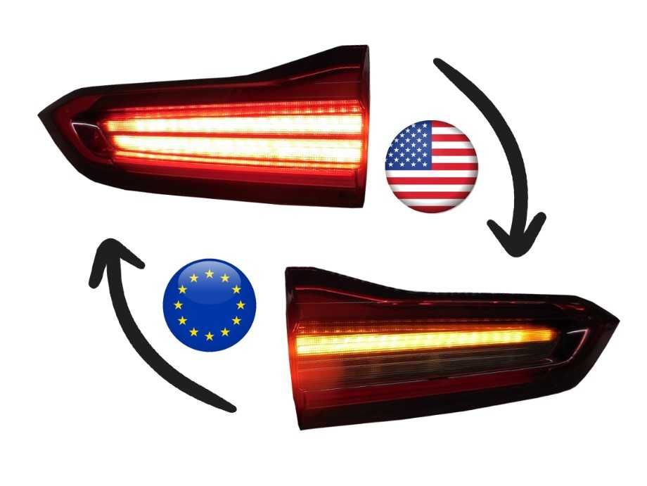 Переобладнення задніх фанарів з США в Європу / переделка Фар  Америка