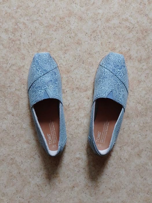 Кожаные эспадрильи TOMS. Качественные босоножки туфли лоферы мокасины.