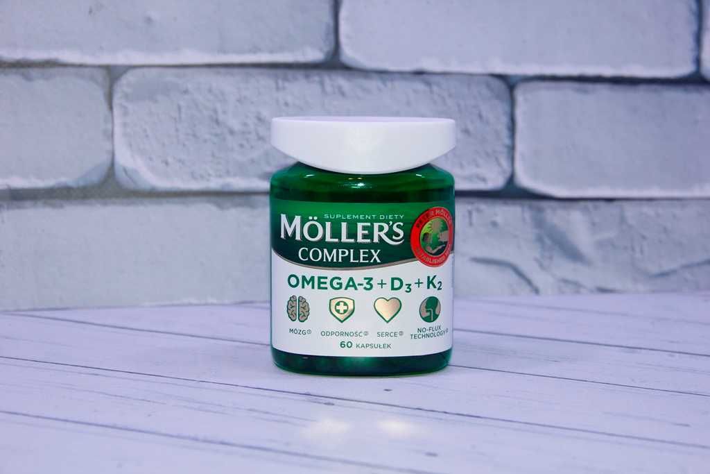 Комплекс витаминов Moller's complex omega-3 + d3 + k2 Норвегия