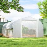 Estufa tipo Túnel 6x3x2 m com 8 Janelas Anti UV