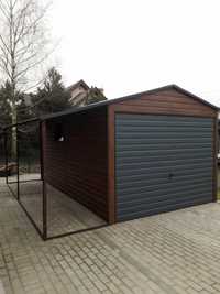 MZ/ Garaż drewnopodobny 3x5 z zadaszeniem