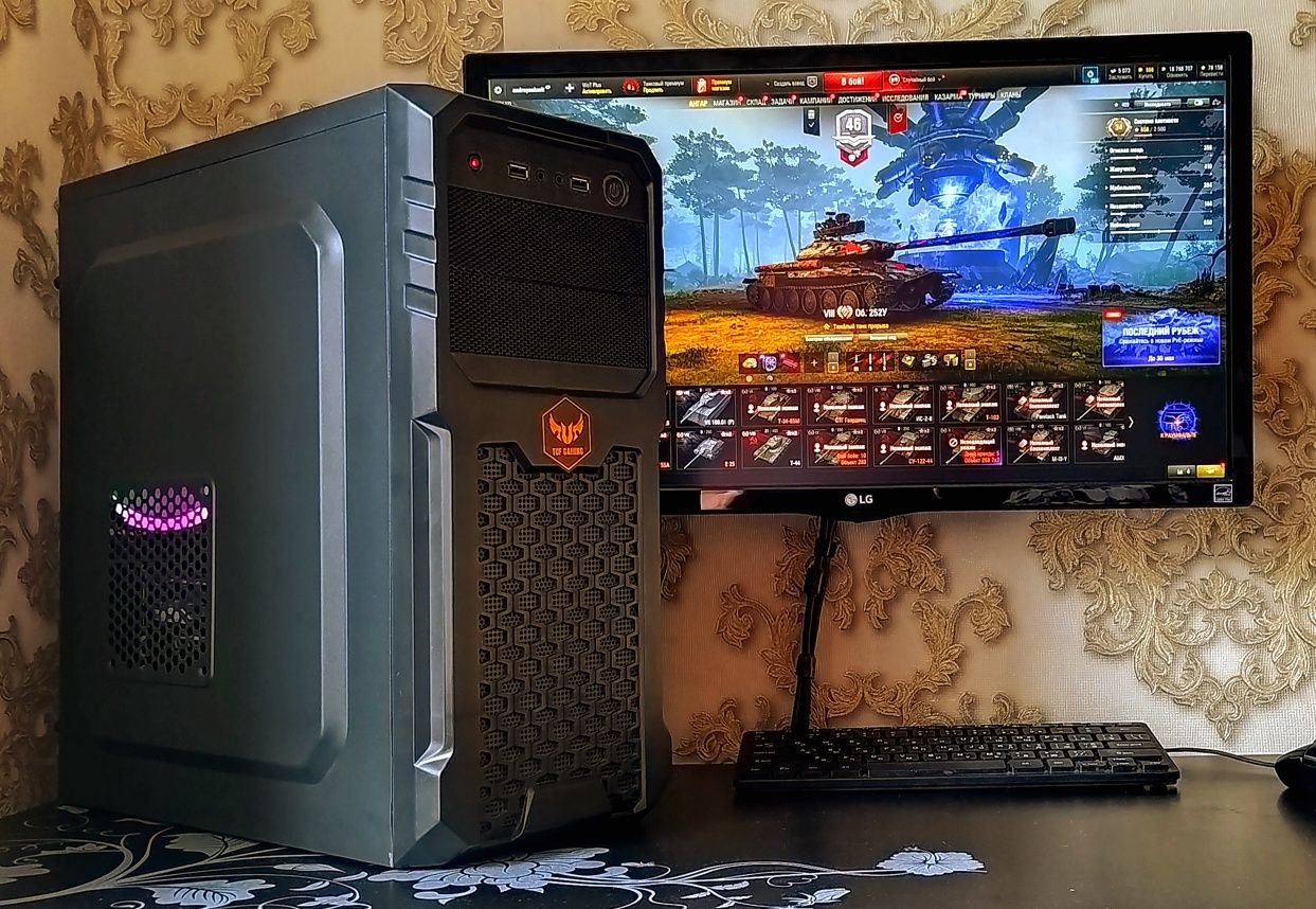ПК GTX1060 +Ryzen+ 8/16Gb DDR4 игровой компьютер MSI Gaming s-AM4