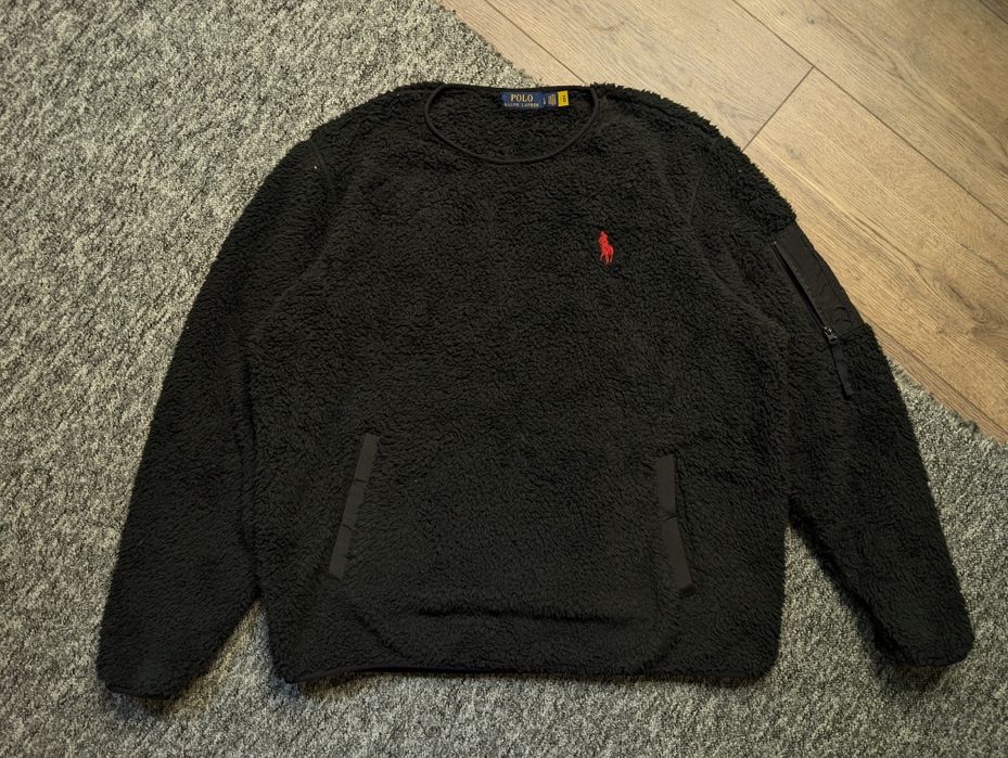 Флісова кофта тедді Polo Ralph Lauren performance sweatshirt drip