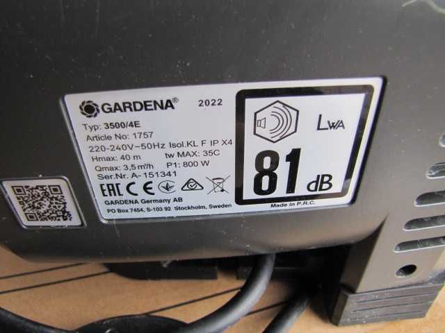 GARDENA 3500 / 4E pompa wody użytkowej automatyczna