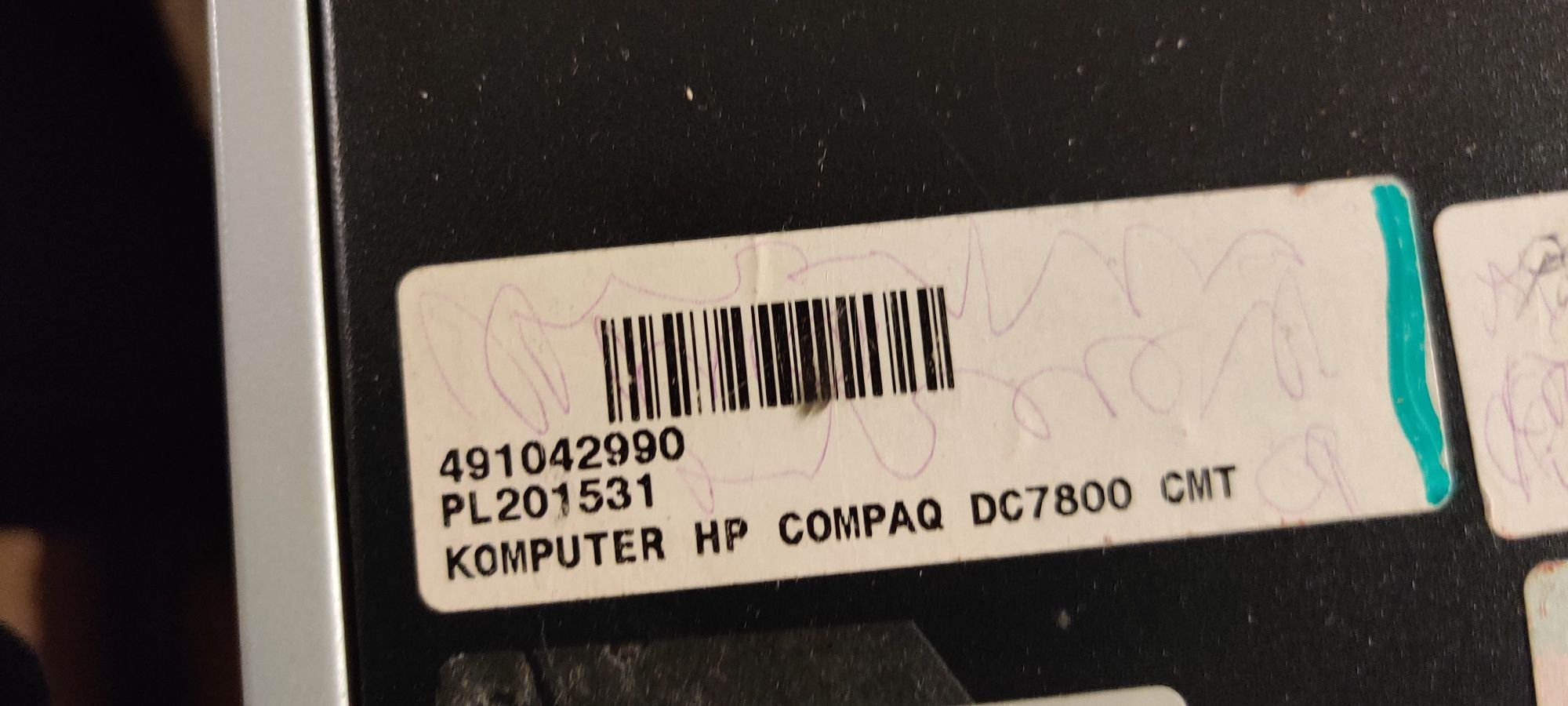 Komputer stacjonarny z monitorem HP COMPAQ DC7800 już