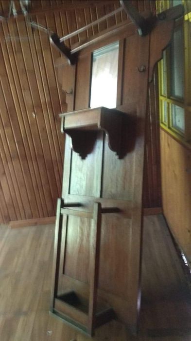 Stara secesyjna garderoba antyk wieszak hol secesja parasol lustro