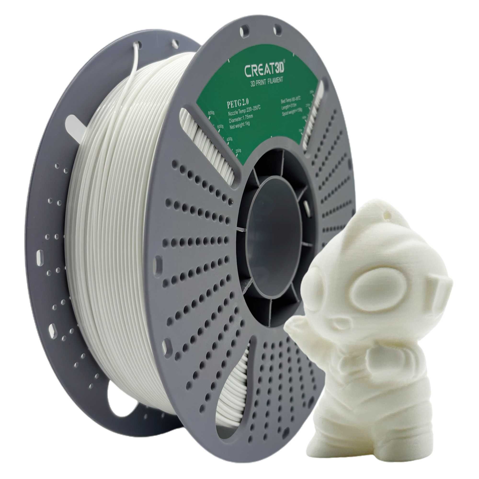 PETG пластик, Kingroon,СREAT3D Filament для 3D принтера 1.75 , 1 кг