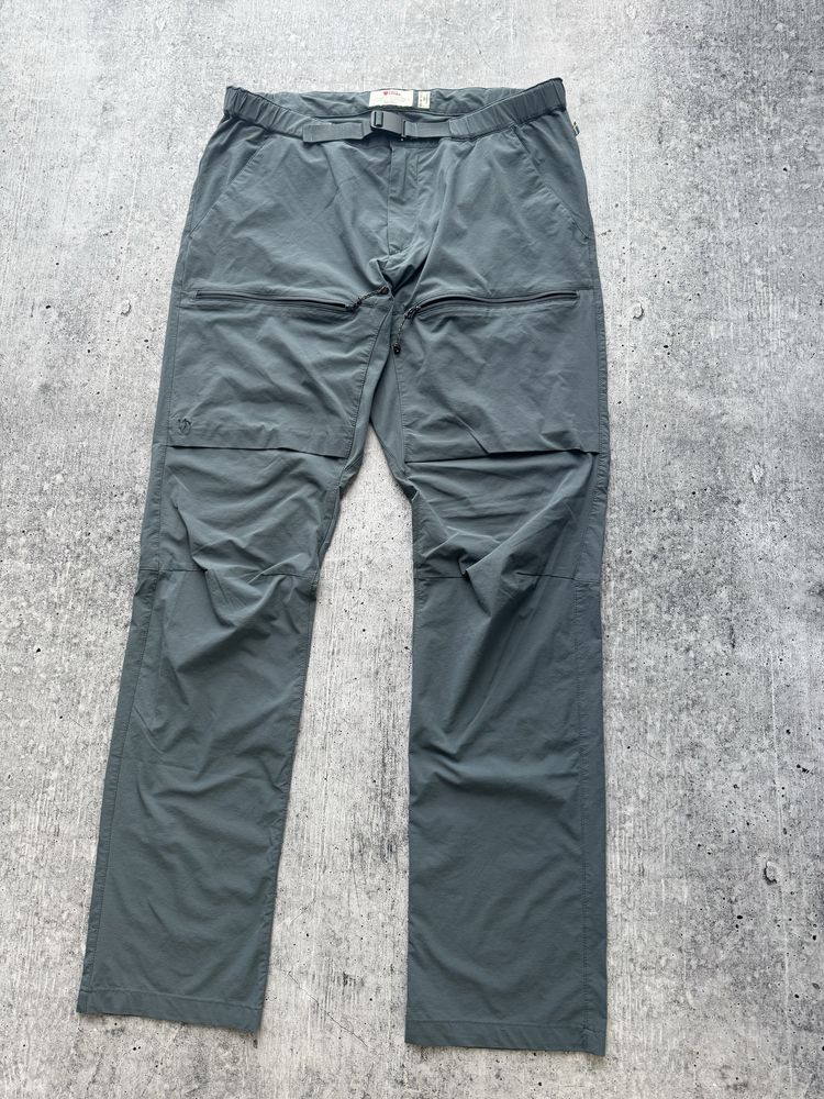 Трекинговые нейлоновые штаны Fjallraven лиса из новых коллекций + пояс