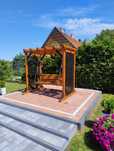 Huśtawka ogrodowa, Pergola,  bujawka, ławka
