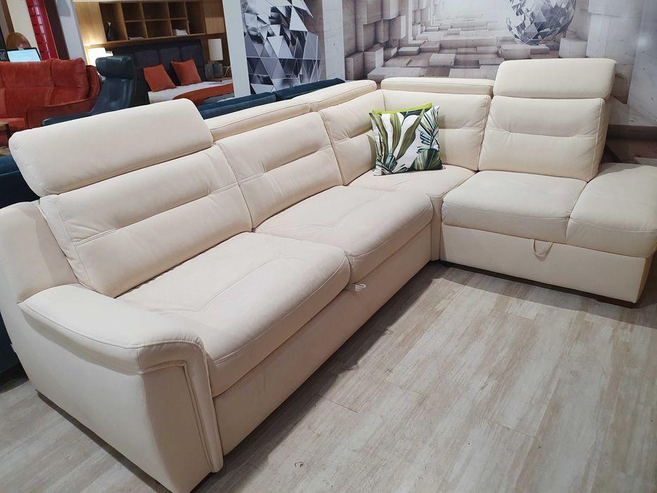 Salmo Narożnik ze spaniem tk.Carabu gr.VI Bydgoskie Meble Promocja 60%