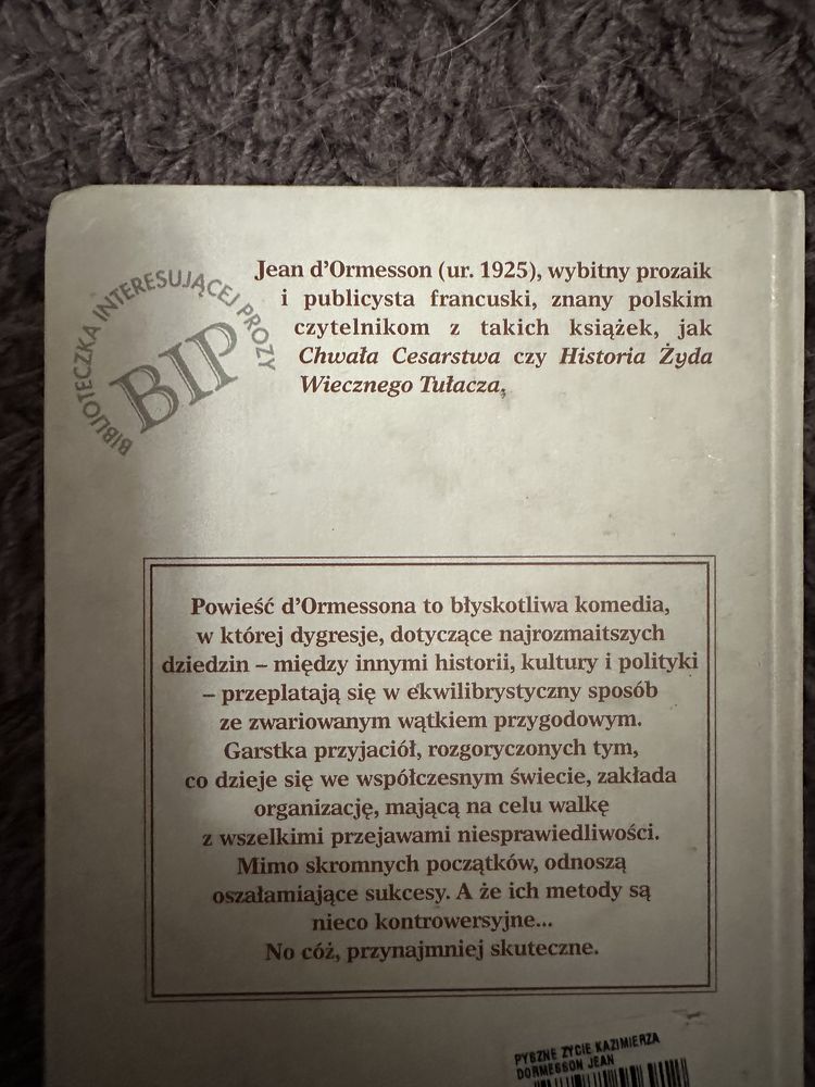 Pyszne życie Kazimierza. Jean D’Ormesson