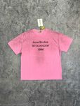 Футболка рожева Acne Studios STOCKHOLM 1996 черный біла distressed M