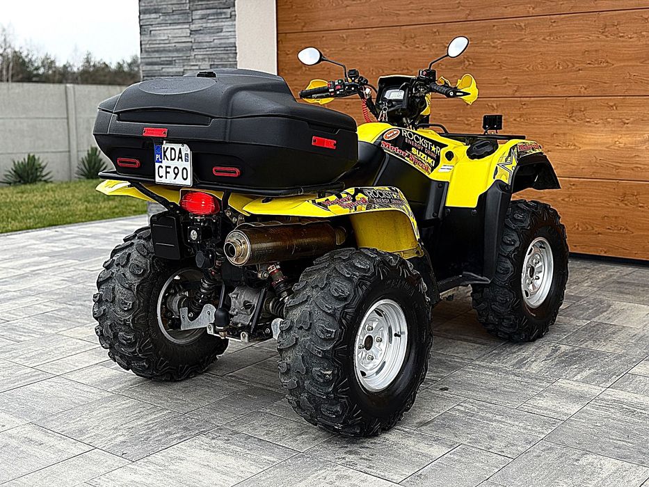 Suzuki Kingquad 750 # stan idealny # 5 tys km # 4x4 # pług do odśnieża