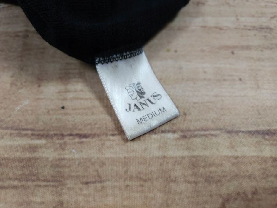 JANUS Bluzka Termoaktywna Wełna Merino Męska Wzór Logo r. M