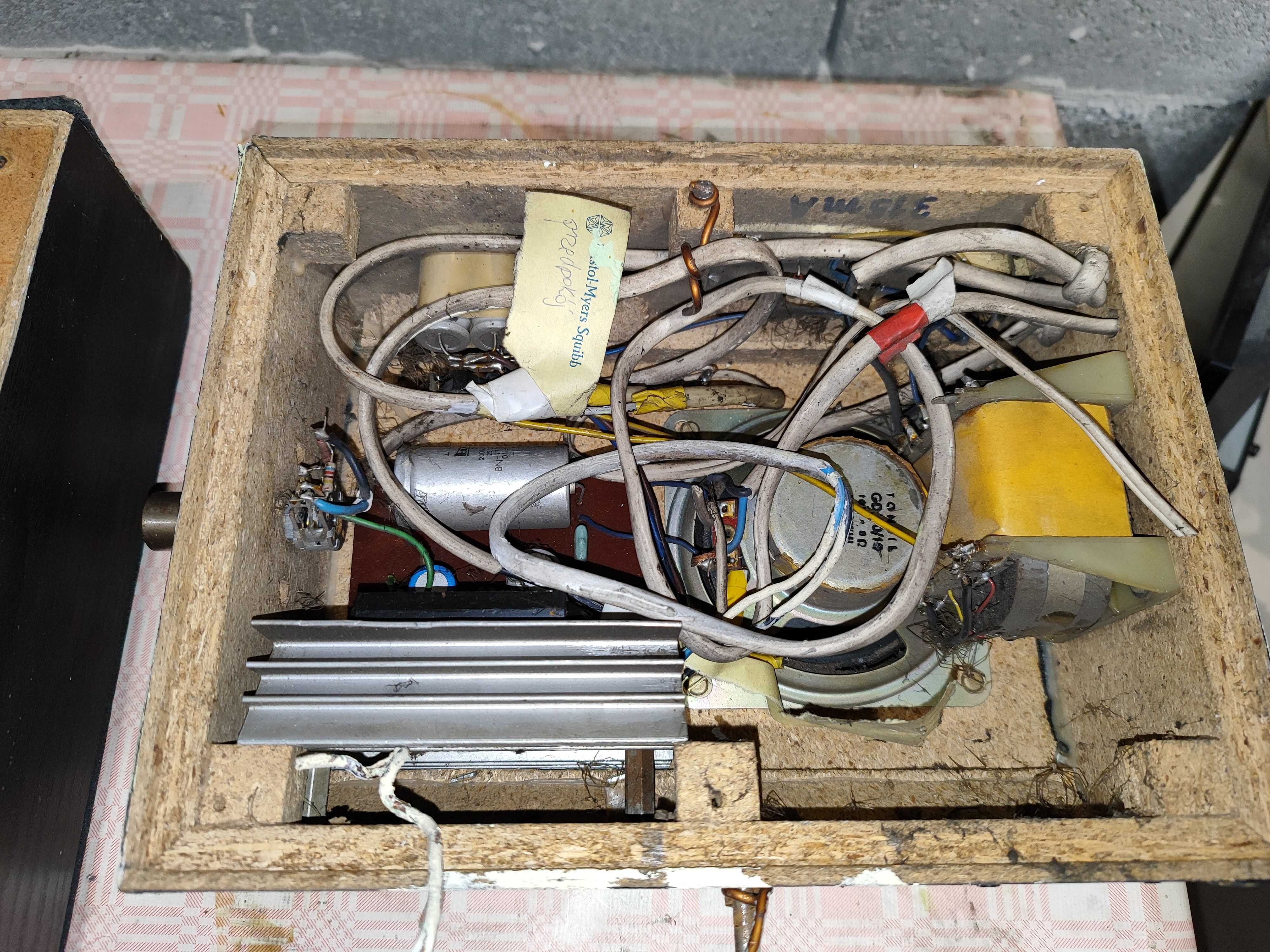 Zestaw głośnikowy, domowa radiola 2+1 Tonsil 1985r. Unitra Telpod, PRL