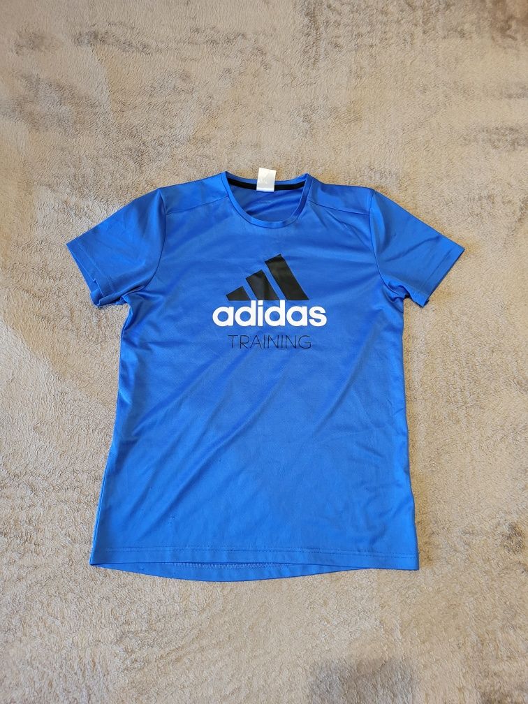 Koszulka sportowa Adidas training, M, niebieska