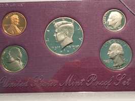 Conjunto moedas 1991 S Proof dos EUA não circuladas e embaladas