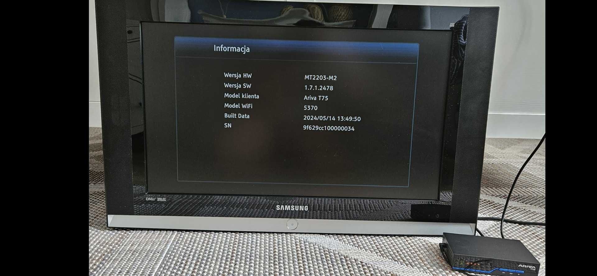 Tuner DVB-T2 Ferguson Ariva T75 H.265 HEVC