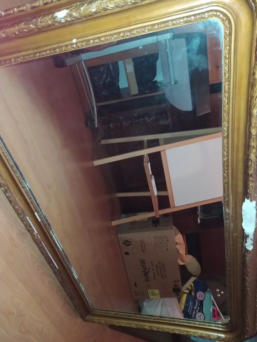 Espelho Antigo Dourado