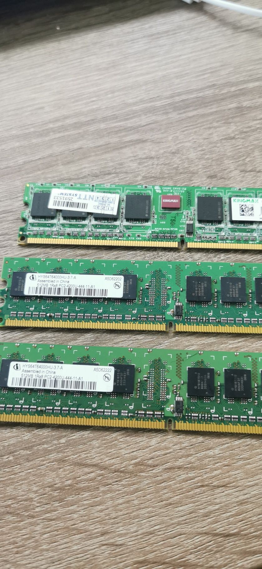 Pamięć ram 3x 512 MB ddr2