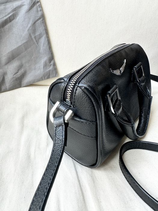 mala bolsa tiracolo pele preta zadig voltaire autêntica