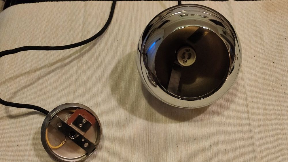 lampa sufitowa zwis kula chrom