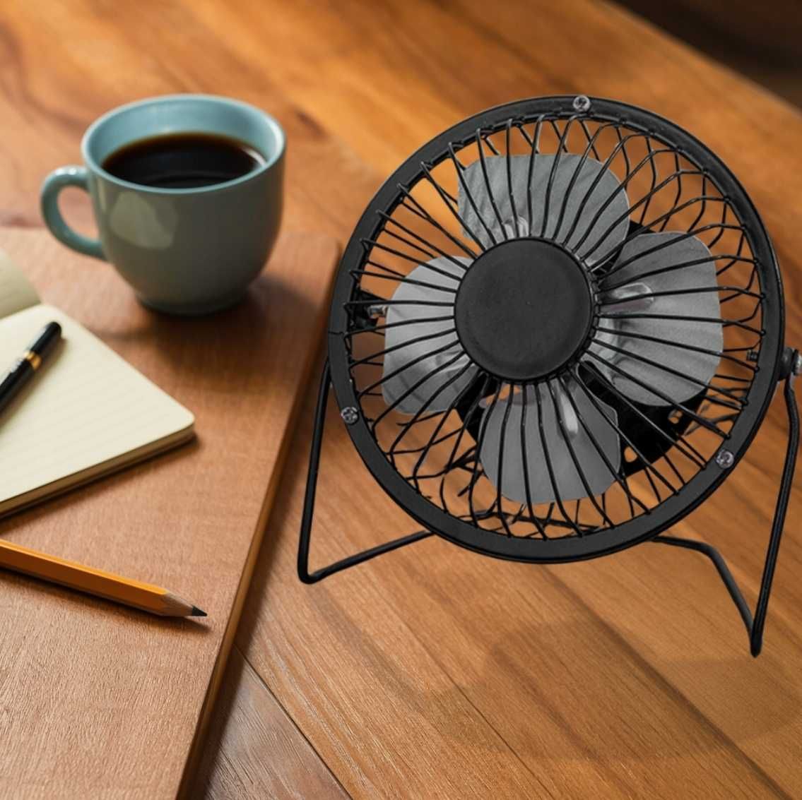 MINI WENTYLATOR wiatrak biurkowy na USB przenośny samochodowy
