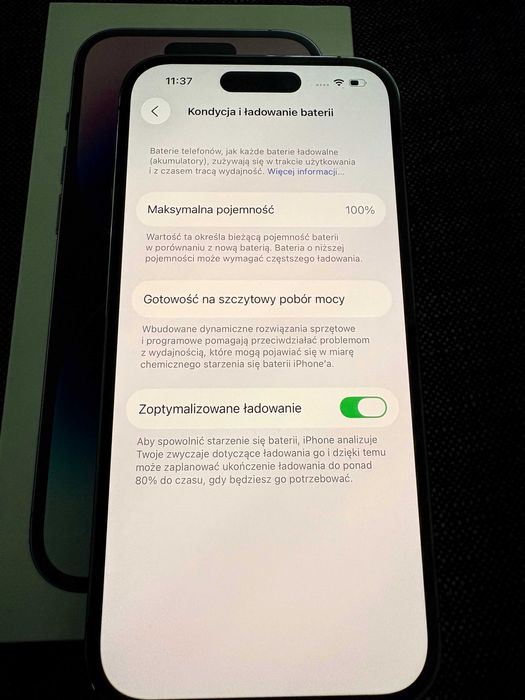 IGŁA iPhone 14 Pro 128GB purpurowy BATERIA 100%
