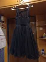 Krótka czarna sukienka s/m