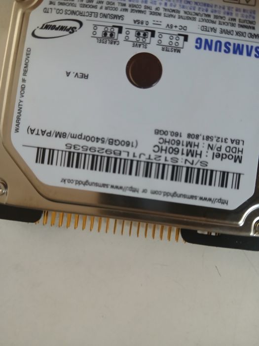 Disco 160gb 5400rpm PATA