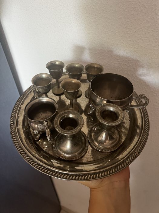 Varias peças em casquinha de prata