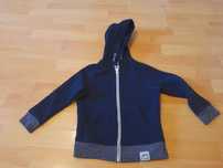 Bluza zapinana z kapturem granatowe