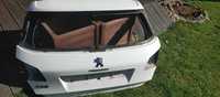 Tylna klapa Peugeot 308 II T9 HB biała, okazyjnie! stan b.dobry