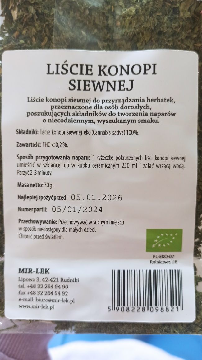 Herbatka liściasta Eco 30 g