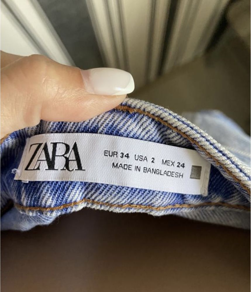 Джинсовые шорты Zara зара