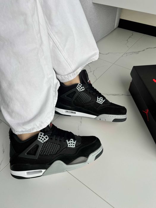 ‼️Кросівки Jordan 4 Retro SE Black Canvas