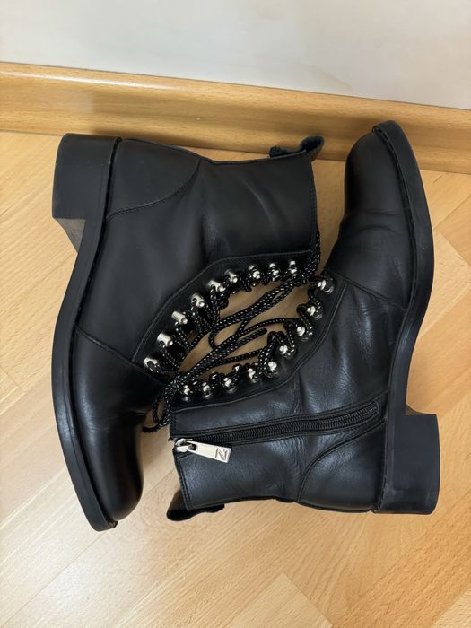 Черевики Zara шкіряні жіночі 39р