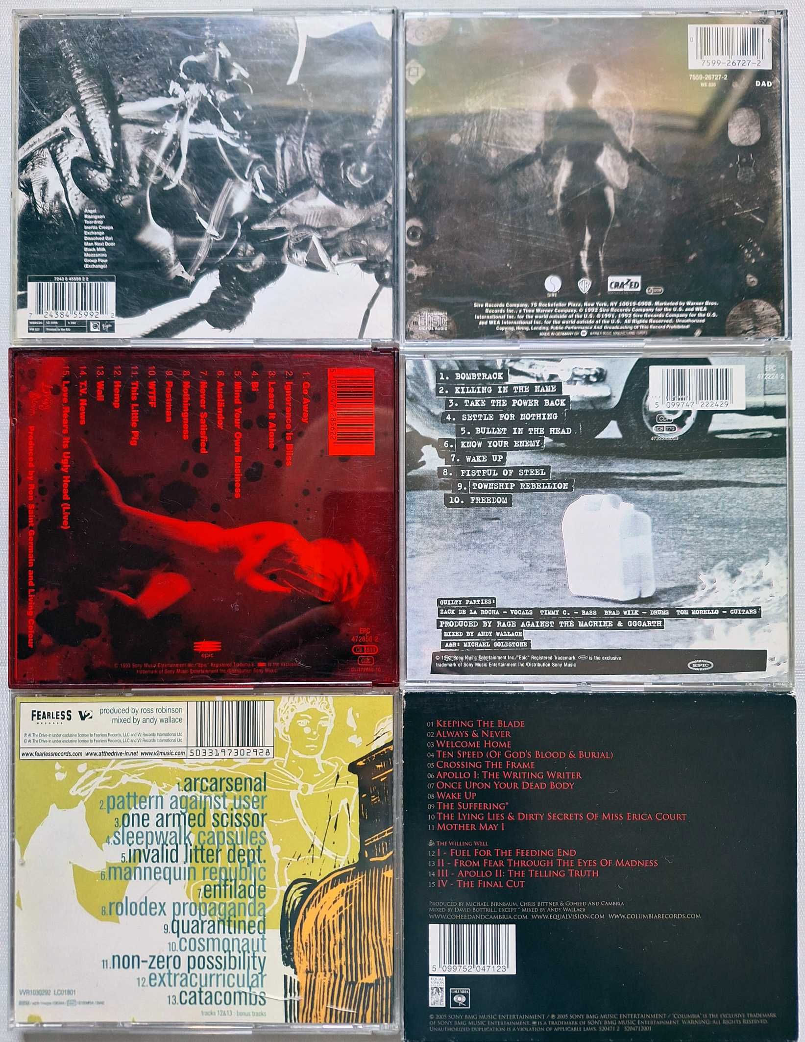 6CDMassive Attack,Ministry,Living Colour, Rage Against,At The Drive-in