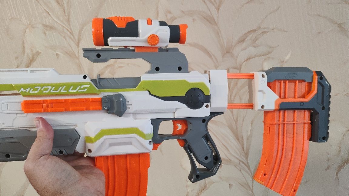 Nerf Modulus ECS-10, нёрф модулус, бластер, автомат