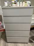Comoda ikea branca 5 gavetas