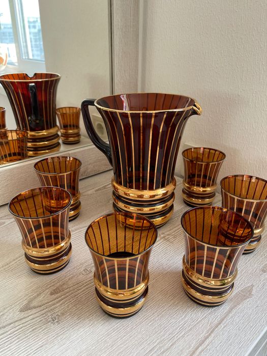 Глечик зі склянками Bohemian