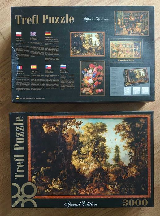 Puzzle Trefl 3000 - Adam i Ewa w raju (Roelandt Savery)  UNIKAT