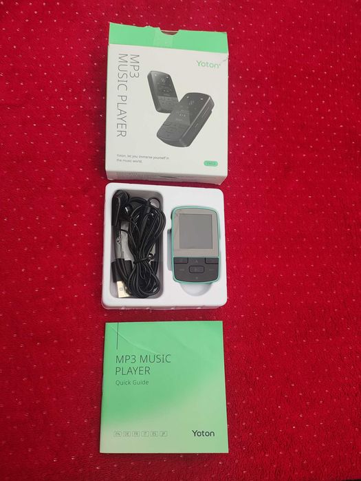 Odtwarzacz muzyki MP3 Bluetooth zielony Radio FM Dyktafon przenośny