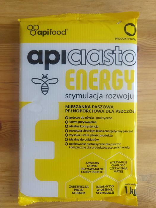 10 KG, APICIASTO ENERGY, ciasto, pokarm dla pszczół