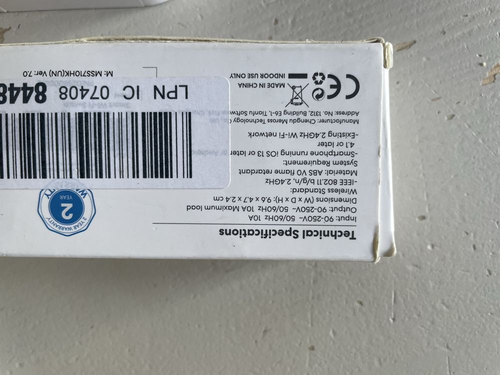 Smart wifi switch MSS710 inteligenty sterownik napiecia