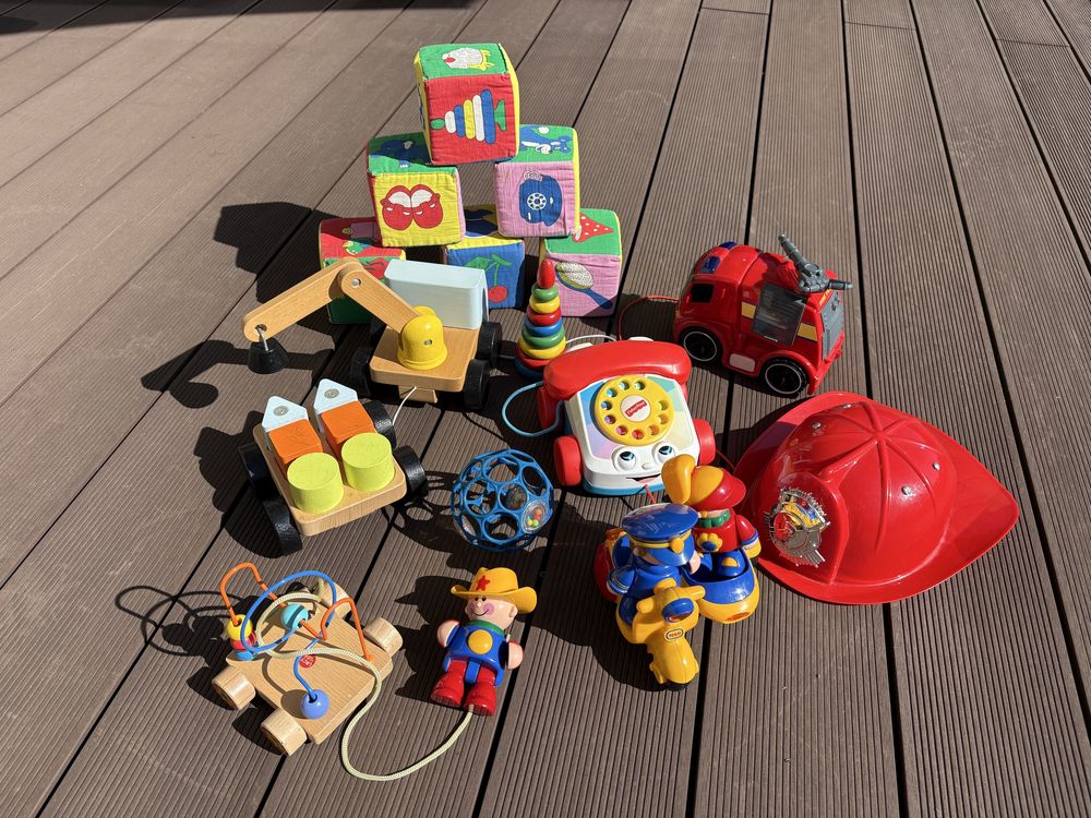 Zestaw zabawek Fisher Price, Ikea, Tolo, Lucy&Leo, Oball – 9 szt.