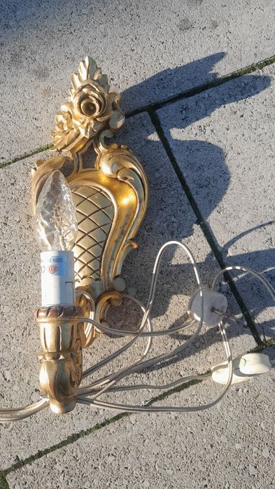 Kinkiet stary zdobiony