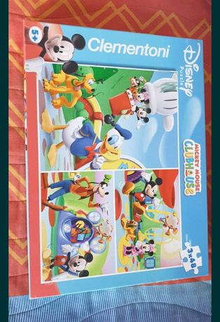 Puzzle jogo Disney Club House (contém 3 puzzles)