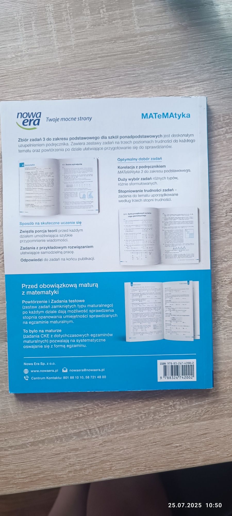 Matematyka 3 zbiór zadań  zakres podstawowy